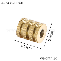 304 Stainless Steel Beads&nbsp;STAS-OY019-80G