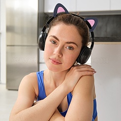 1 Pair Silicone Cat Ear Headphones Decorations&nbsp;DIY-CP0013-62B