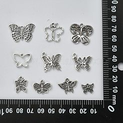 100Pcs 10 Styles Tibetan Style Alloy Pendants&nbsp;TIBEP-CJ0002-87
