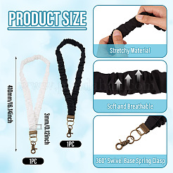 2Pcs 2 Colors Polyester Mobile Straps for Women&nbsp;HJEW-TA0001-49B