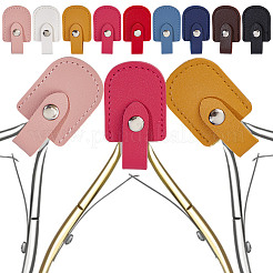 9Pcs 9 Colors PU Leather Nail Scissors Protective Cover&nbsp;AJEW-DR0002-12