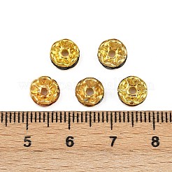 Brass Rhinestone Spacer Beads&nbsp;RSBG7mm