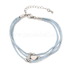 Polyester Multi-Strand Bracelets&nbsp;FB-CBA983F-02P-02
