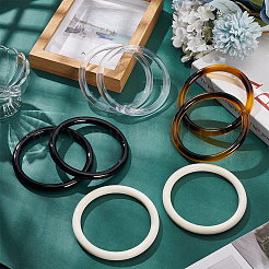 8Pcs 4 Colors PVC Braided Bag Handles&nbsp;DIY-PH0022-36