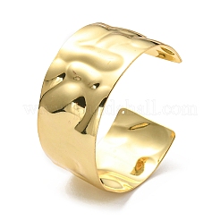 Rack Plating Brass Wide Cuff Bangles&nbsp;BJEW-D057-03G