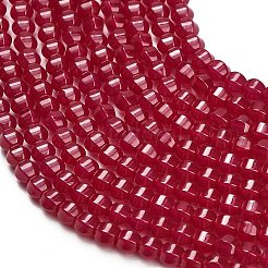 Lab Grown Red Corundum Beads Strands&nbsp;GG-CBAC488-04A