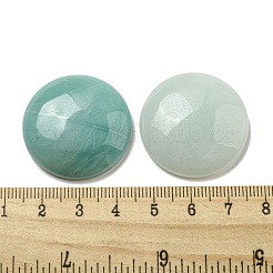 天然フラワーアマゾナイトカボション  フラットラウンド  30x7~8.5mm&nbsp;G-C115-02B-33