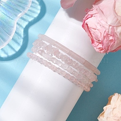 Natural Rose Quartz Beaded Stretch Bracelet Sets&nbsp;BJEW-JB10783