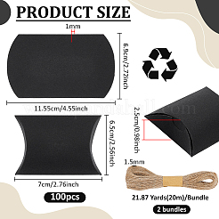 100Pcs Cardboard Paper Candy Pillow Gift Boxes&nbsp;CON-BC0008-15A