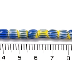 Handmade Lampwork Chevron Beads Strands&nbsp;LAMP-K041-01A-04