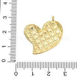 304ステンレスペンダント  エナメル  チェッカーボードハートチャーム  ゴールドカラー  空色  25x24x4mm  穴：2mm&nbsp;LS-STAS-V003-02G-06