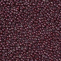 11/0 チェコ不透明ガラスシードビーズ  光沢のある  ラウンド  サドルブラウン  2.2x1.5mm  穴：0.7mm  約500 G /袋&nbsp;SEED-N004-003B-12