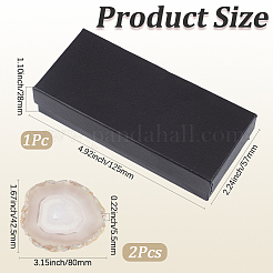 2Pcs Natural Agate Display Decorations&nbsp;DJEW-PA0001-03