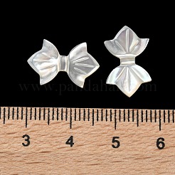 ナチュラルホワイトシェルビーズ  蝶結び  貝殻色  10~10.5x16~16.5x2mm  穴：0.9mm&nbsp;SSHEL-B002-09