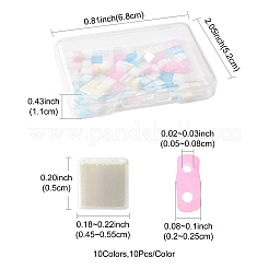 100Pcs 10 Styles 2-Hole Glass Seed Beads&nbsp;SEED-FS0001-45