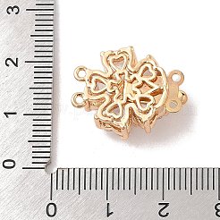 Brass Micro Pave Cubic Zirconia Box Clasps&nbsp;KK-B100-067G-01