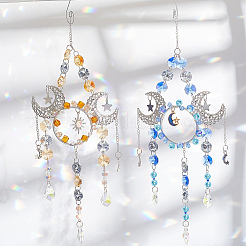 DIY Sun Moon Hanging Suncatcher Making Kits&nbsp;DIY-SC0031-19