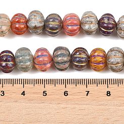 Painted Glass Beads&nbsp;GL-CBA4370-09