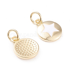 Brass Enamel Charms&nbsp;KK-F814-20G