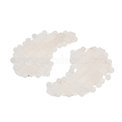 Natural White Jade Eye Patches&nbsp;G-D301-A04