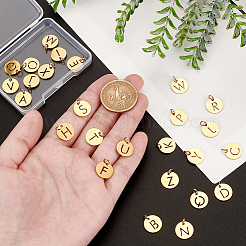 26Pcs 26 Styles 304 Stainless Steel Charms&nbsp;STAS-UN0055-17
