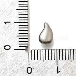 304ステンレススチールチャーム  ティアドロップチャーム  変色防止  ステンレス鋼色  8x5x4mm  穴：1.2mm&nbsp;STAS-D310-08P-01