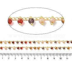 Brass & Glass Link Chain&nbsp;CHC-A009-05G-06