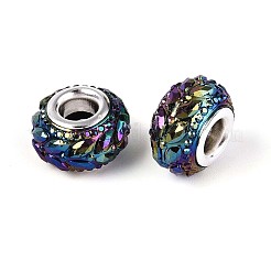 Opaque Resin European Beads&nbsp;RESI-T057-29A