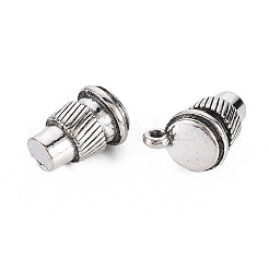 合金のチベット風チャーム  カドミウムフリー＆鉛フリー  カップ  アンティークシルバー  17x13x10mm  穴：1.5mm&nbsp;LS-PALLOY-T075-152AS-RS