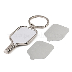 Pickleball Paddle Alloy Sublimation Blanks Keychains&nbsp;AL-CBAF9A1-02P-02