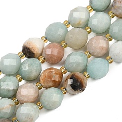 Natural Flower Amazonite Beads Strands&nbsp;G-N342-149I-02