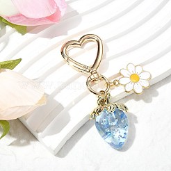 Acrylic Strawberry Pendant Decoration&nbsp;HJEW-SW00120-02
