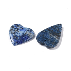 天然のラピスラズリペンダント  ハート  23~31.5x21~27x3~6mm  穴：1.4mm&nbsp;G-Q164-01
