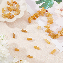 1 Strand Natural Topaz Jade Stone Beads Strands&nbsp;G-BBC0001-20