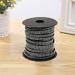 20 Yards Platinum Aluminum Studded Faux Suede Cord&nbsp;LW-CL0001-09