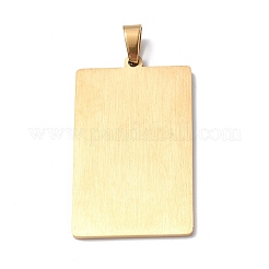 201 Stainless Steel Pendant&nbsp;STAS-B033-01G-17