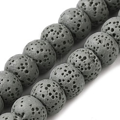 Natural Lava Rock Dyed Beads Strands&nbsp;G-Z036-A01-M
