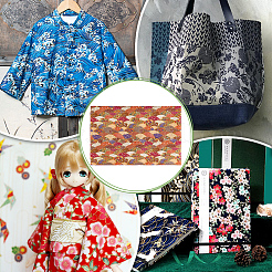 Japanese Style Cotton Fabric&nbsp;DIY-WH0504-889E