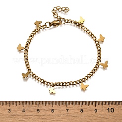 304 Stainless Steel Butterfly Bracelets&nbsp;BJEW-R021-06G