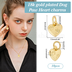 10Pcs Brass Pendants&nbsp;KK-ME0002-20
