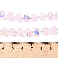 Transparent Electroplate Glass Beads Strands&nbsp;EGLA-P062-01A-HR08