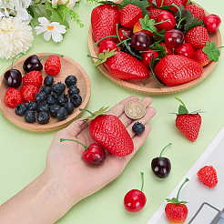 60Pcs Plastic Simulation Fruit Model&nbsp;AJEW-WR0002-94