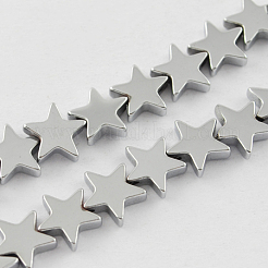 Non-magnetic Synthetic Hematite Beads Strands&nbsp;G-Q887-6x6mm-7