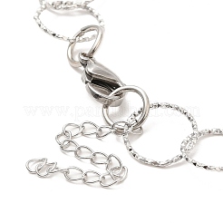 Non-Tarnish 304 Stainless Steel Necklaces&nbsp;STAS-D084-26P
