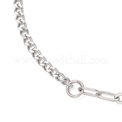 304 Stainless Steel Curb & Cable Chain Bracelets for Women&nbsp;BJEW-JB13116
