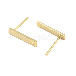 Brass Stud Earrings Findings&nbsp;EJEW-B063-01G-02