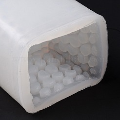 ハニカム キューブ キャンドル食品グレードのシリコン型  香りのよいキャンドル作りに  ホワイト  65x65x63mm  内径：53x53x53mm&nbsp;DIY-D071-03