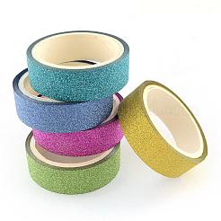Glitter Powder DIY Scrapbook Decorative Paper Tapes&nbsp;DIY-S028-02
