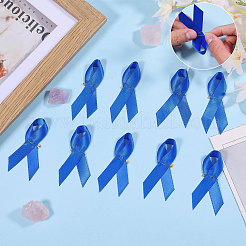 Awareness Ribbon Nylon Brooch&nbsp;JEWB-WH0056-008B