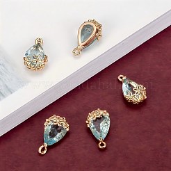 5Pcs 5 Colors Transparent Glass Pendants&nbsp;GLAA-YW0005-79